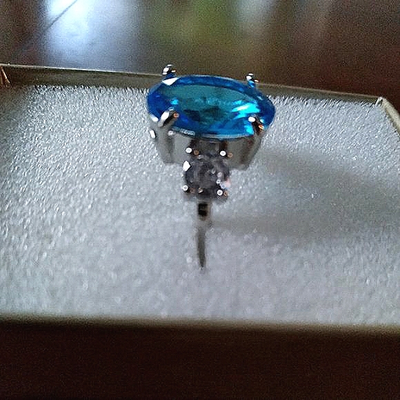 .925 Aquamarine Ring - Picture 2 of 3